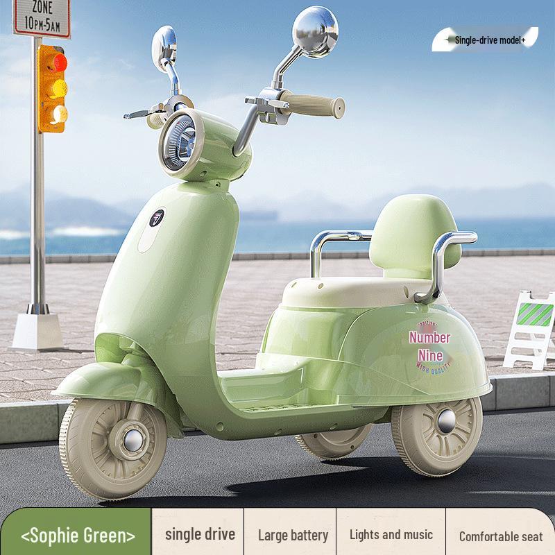 2024 Model Children's Electric Tricycle for Boys and Girls, Ages 3-12, Long Range, Pushable.