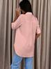 Ladies Casual Button Up Office Shirt Solid Color Long Sleeve Blouse with Collar Business Work Top for Daily Wear