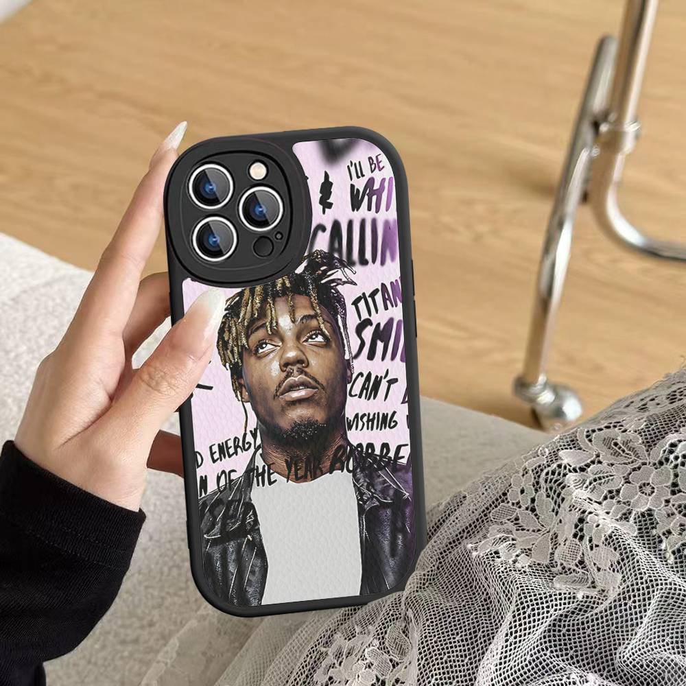 

Rapper J-Juice Wrld Phone Case For IPhone 16 15 14 13 12 11 Pro Max Plus Soft Leather Cover iPhone 14 plus