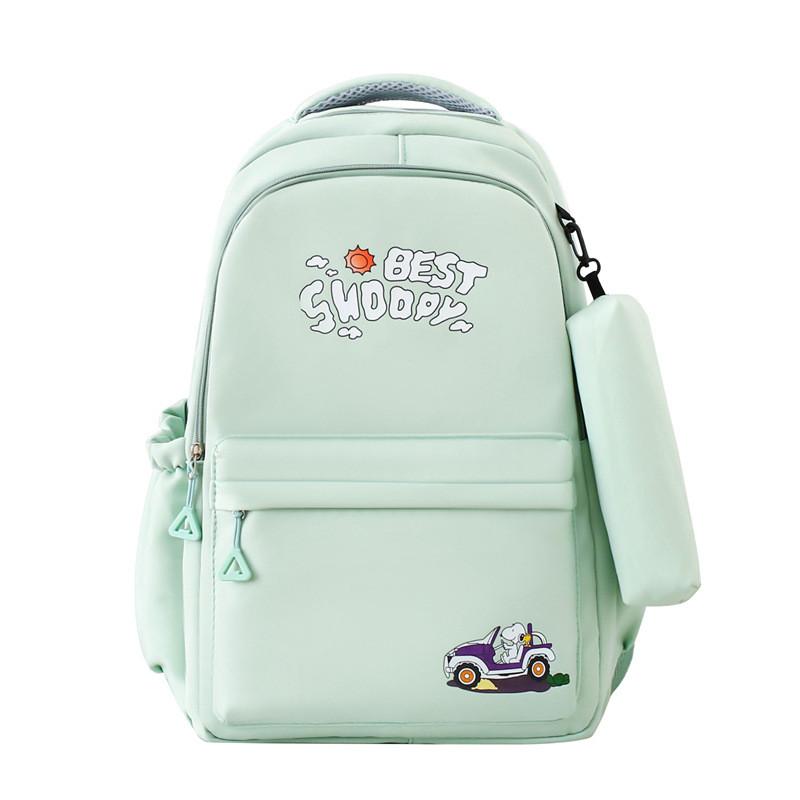 

Рюкзак Shoapy Best Минималистичный Тканевый Дышащие Лямки Для Ежедневного Использования Студентами зелёный