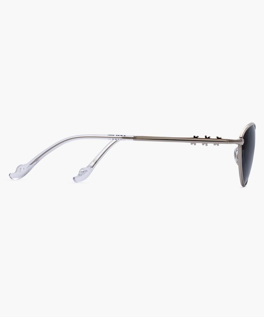 Likkeullou Rc Stainless Steel Epoca Sunglasses Silver Black
