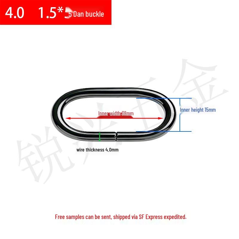 Metal D-Ring Oval Buckle for Luggage, Straps & Hardware Accessories