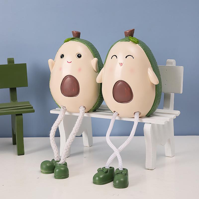 Hängende Avocado Füße Puppe Ornament Mit Harzmaterial Für Raumdeko Und Geschenke