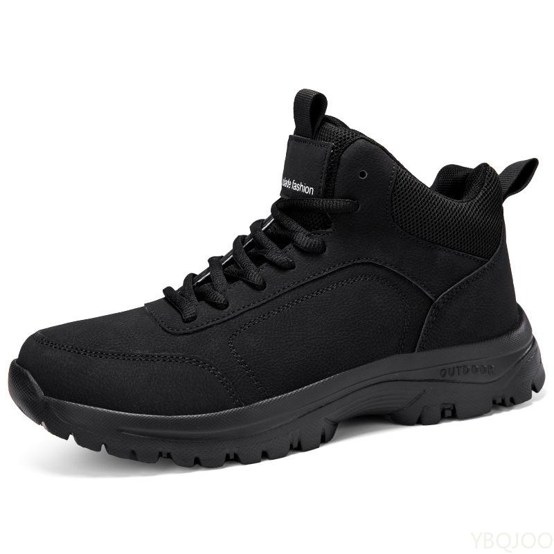 Winter lightweight comfortable snow boots fashionable versatile thick warm cotton shoes men plush insulation men's shoes