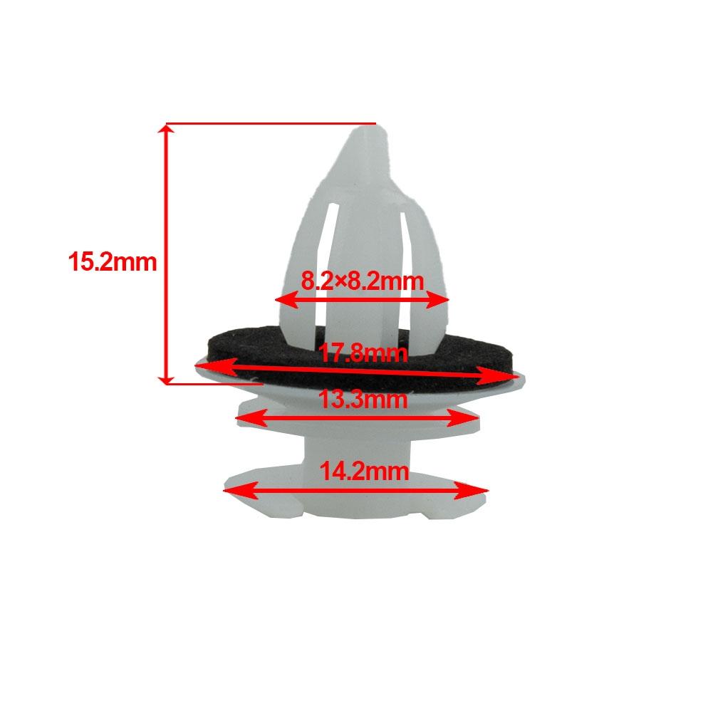 Decor Fastener Clips Accessory Spare Part 100pcs Door Panel With Seal Ring