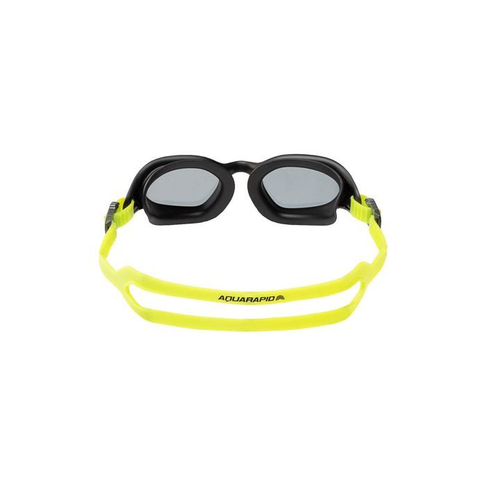 Lunettes de natation - Aquarapid - Silicone d'action - Verres en polycarbonate - Noir/Vert - Jante complète - Natation