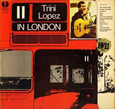 LP Record TRINI LOPEZ - Trini Lopez In London VS110 Valiant Records 1970 UK Rock Used