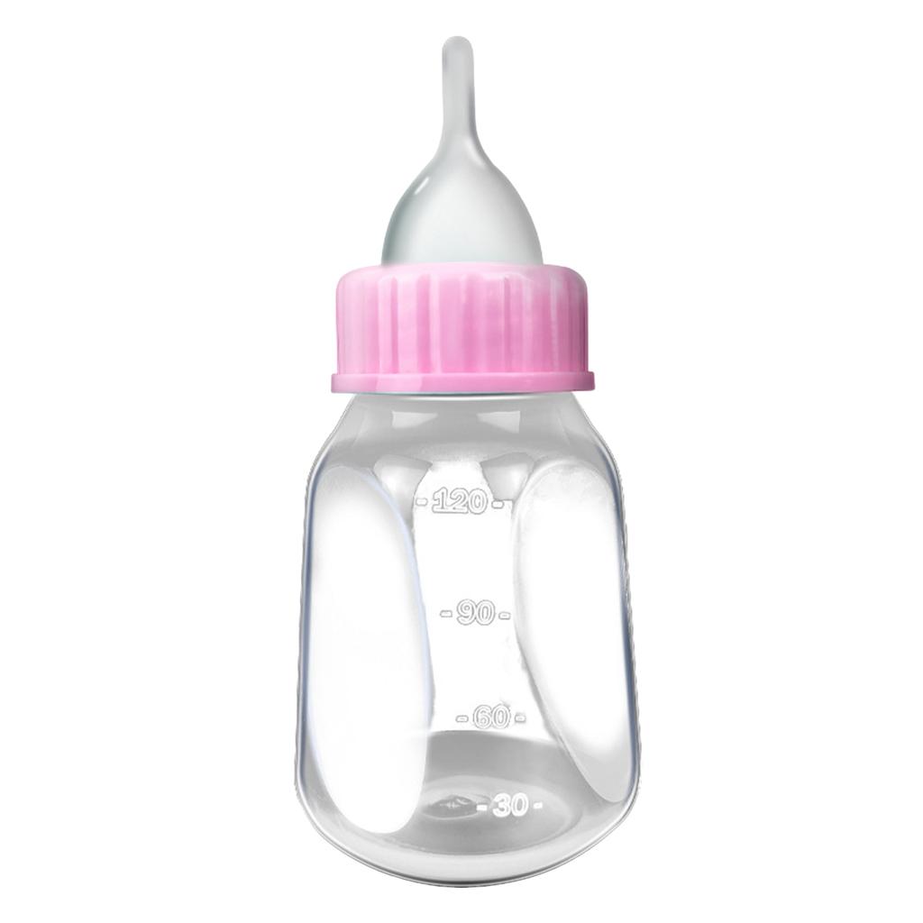 Pet Feeding Bottle Nipple Brush Set Feeding Tools Nursing Kit 4 Oz Milk Water Dispenser for Cats Kittens Small Dogs