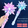 Glowing Sticks Cosplay Snow Stick Princess With Jewelry Set Glow Snowflake Wand  Party Favor