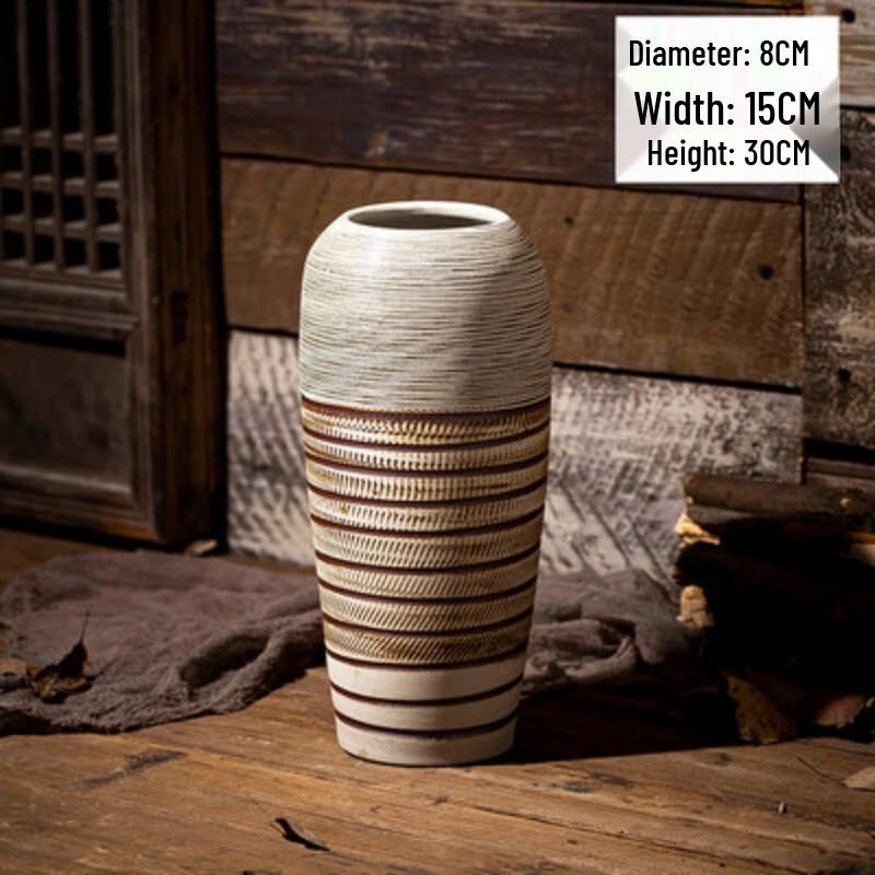 Lianpin Hui Retro Frosted Ceramic Hydroponic Vase (Set of 2)