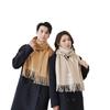 Cashmere Scarf Shawl High End New Wool Scarf Women's Winter Thickened Solid Color Scarf for Men