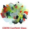 140g Confetti Glass COE 90 Fused Glass for Microwave Kiln Fusing Glass Supplies