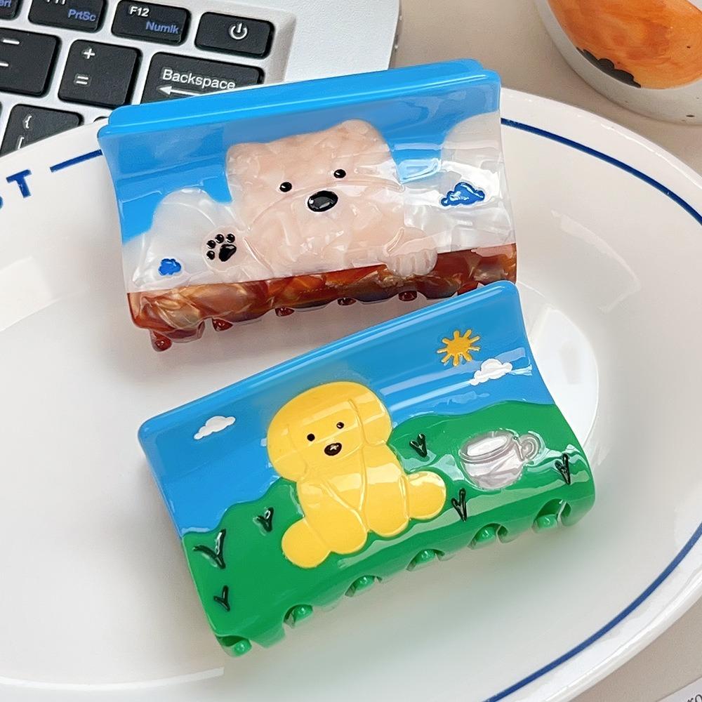 

Sweet West Highland White Terrier Dog Hairpin Korean Style Acetic Acid Hair Clip Students Style 3