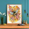 5D DIY Diamond Painting Hard Working Bee Diamond Embroidery Full Mosaic Kits Cross Stitch Home Decor Handmade Gifts