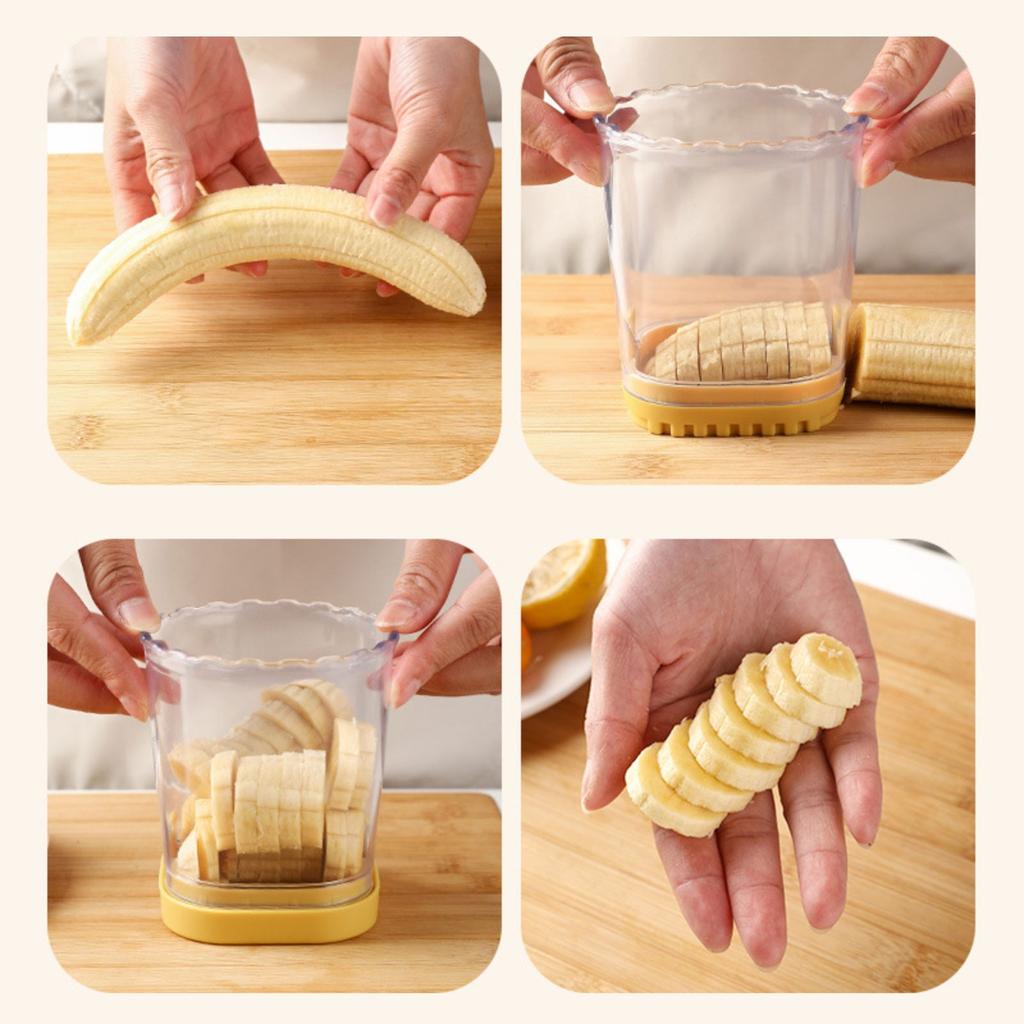 Kitchen Utensils Fruit Slicer Cup Stainless Steel Push Plate Fruit Vegetable Cutter Quickly Making Salad Bowl Supplies