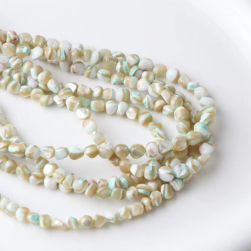 1 Strand Small Hole Beads Shell Beads Irregular Shape Beads For Jewelry DIY For Bracelet Craft