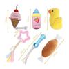 Dog Toys, Dog Rope Toys, Set of 6, Plush Toys, Sound Toys, Throwing Toys, Pet Toys, Cute, Funny, Chewing, Toothpaste, Cotton, Lack of Exercise,