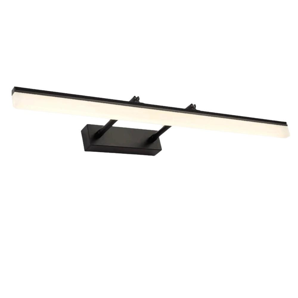 

Висувне Дзеркало для Макіяжу з Підсвічуванням 9 Вт 40 см Світло для Дзеркала для Туалетного Столика Світлодіодне Настінне Світильник для Ванної Кімнати чорний