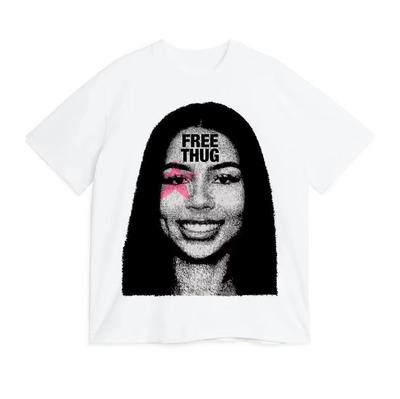 Women T-Shirt Mariah The Scientist Free Thug Rapper Star Fashion Cotton Tee Shirt Short Sleeve T Shirts Round Collar Clothes