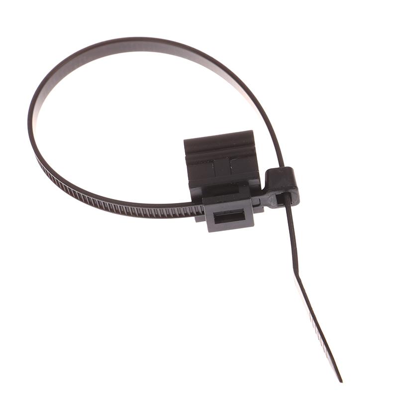 10Pcs 5X200Mm Car Sheet Metal Cable Tie Pipe Line Fixing Edge Vehicle Sunroof Car Window Plastic Zip Tie Wire Harness Steel Clip