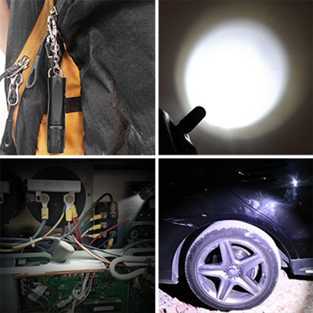 Keychain Flashlight Pocket Waterproof Bright Flashlight For Indoor Outdoor Reading Walking Camping Hiking