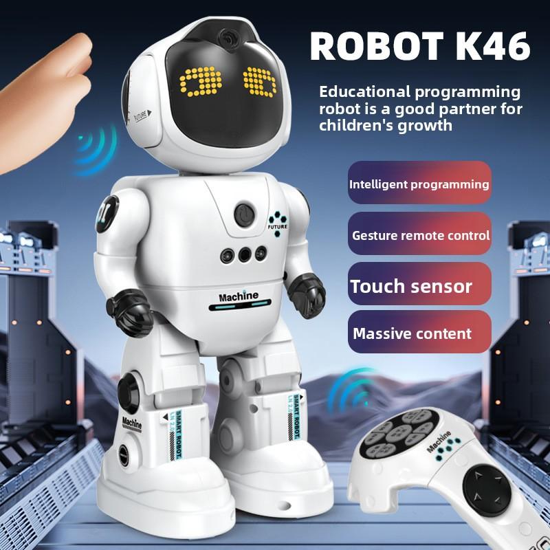 Kids' RC Robot: AI, Programming, Interactive Companion for 3-6Edit, Share
