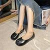 Fashion Split Toe Flat Shoes Woman Casual Tabi Ninja Flats Soft Leather Slip On Woman Trotters Moccasins Slippers Soft Bottom Loafers