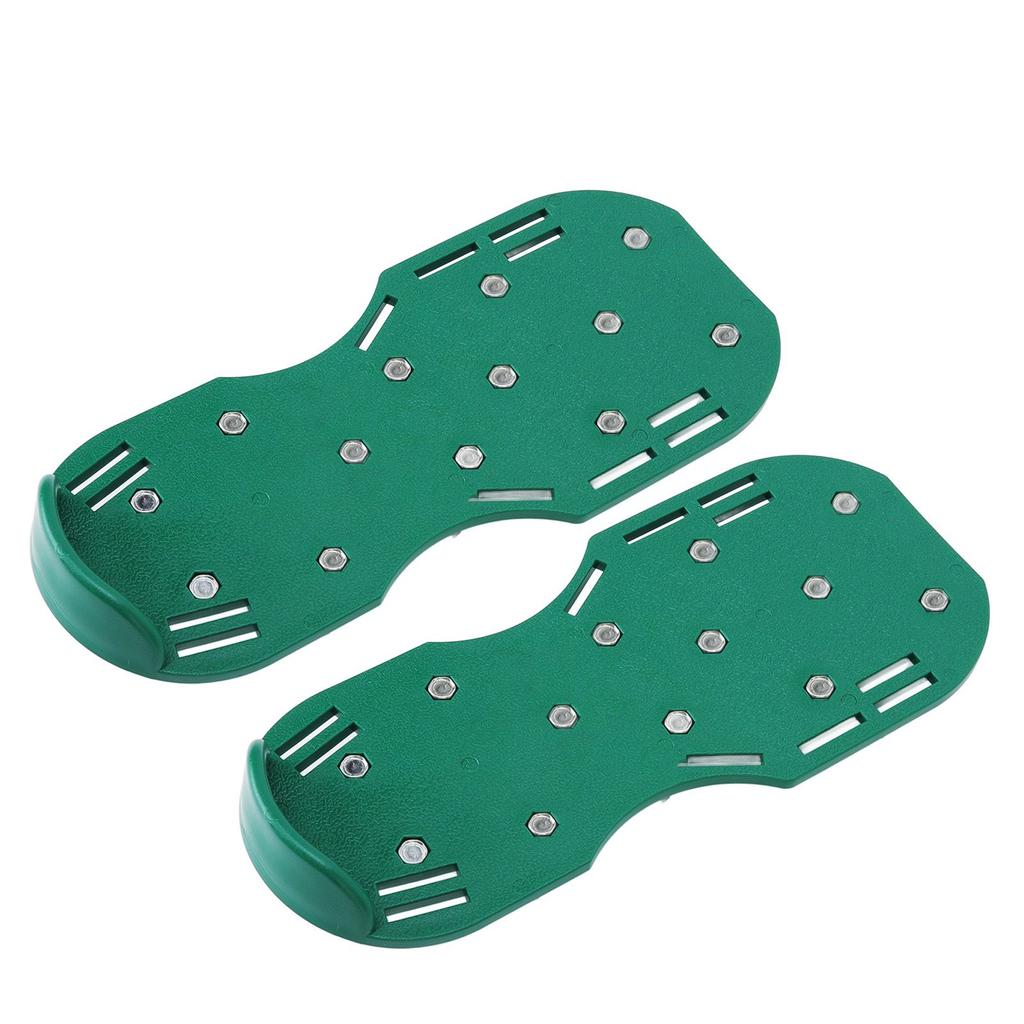 Manual Lawn Scarifier Garden Spike Sandals Grass Spike Shoes with Zinc Alloy Metal Buckle Straps