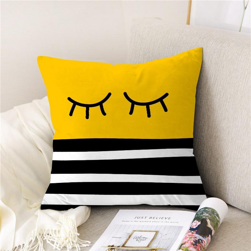 black throw pillow covers