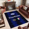 Inter Milan Customized Name Floor Rug Office Rug Perfect for Outdoor Foyer Game Room Living Rooms Antislip Carpet Decorate Offices