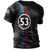 Pánské letní tričko 3D potisk Americký top Krátký rukáv Rychleschnoucí Vintage tričko Pánský kulatý výstřih Pulovr Oversized Sportovní oblečení