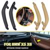 For BMW X5 X6 F15 F16 2014 2015 2016 2017 2018 Left Right 3Pcs/set Car Inner Doors Handle Pull Trim Cover Black