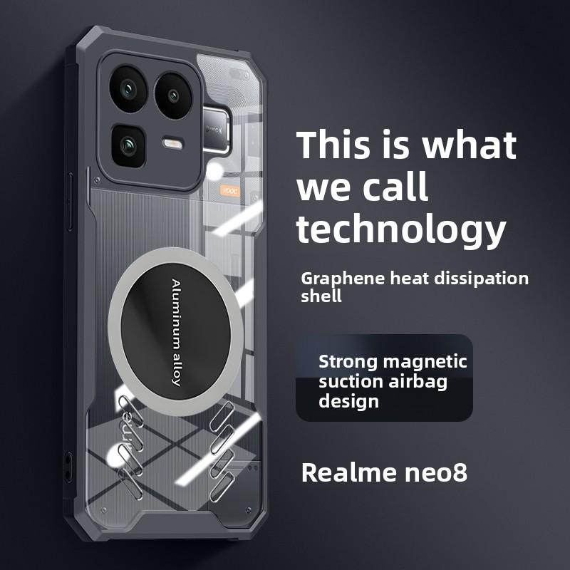 Für OPPO Realme Neo 8 Hülle Harte PC-Wärmeableitung Magnetische Schutz-Rückseitenabdeckung Hülle Für OPPO Realme Neo8 Handyhülle