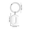 Creative and Unique New Digital Stainless Steel Key Ring Charms – Minimalist Digital Keyrings