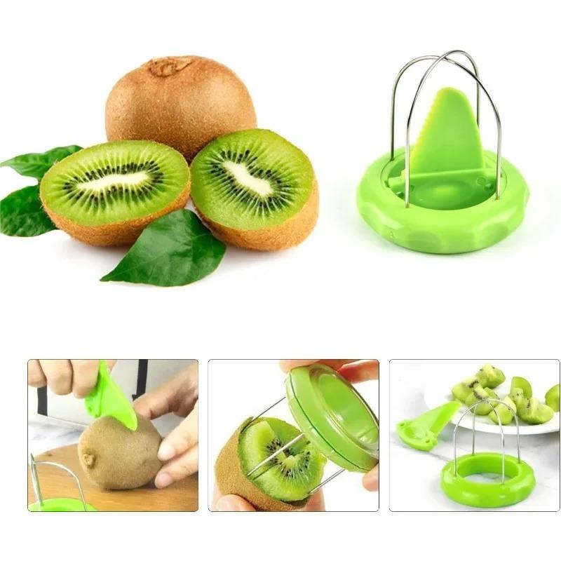 Kiwi Peel Splitting Tool Kiwi Peeling Machine Detachable Creative Gadgets Fruit Slicer Fruit Knife Kitchen Gadgets