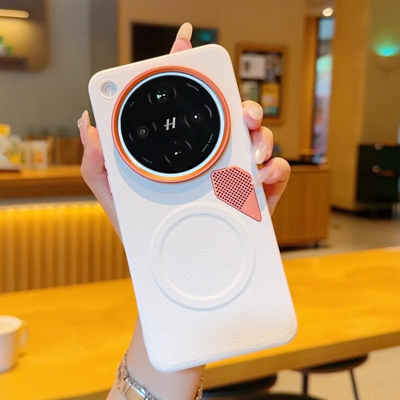 For OPPO Find X8 X8Pro X8S X8SPro X8Ultra Large Hole Metal Lens Protective Ring Heat-Dissipating Magnetic Shockproof Phone Case