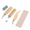 5pcs/set Wood Carving Tools Set Hand Wood Engraving Chisels Knife Spoon Carving Tool Set