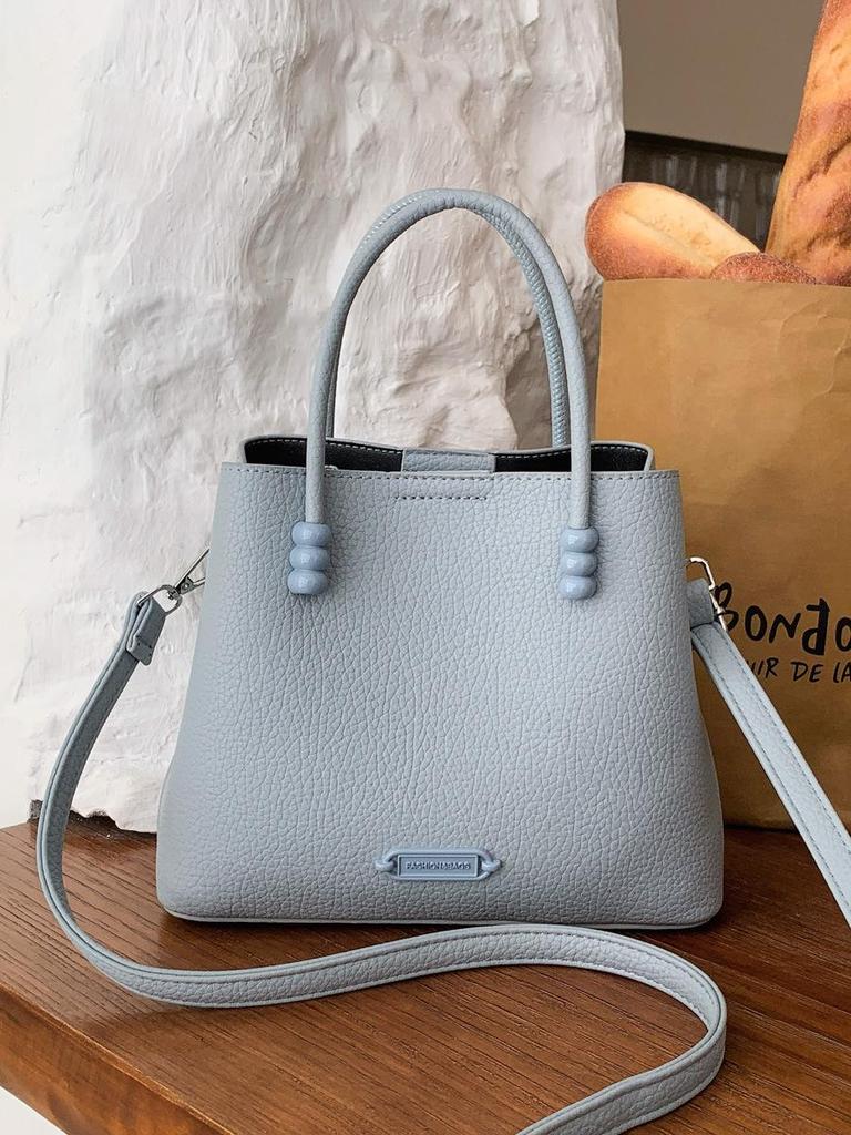 Trendy Large-Capacity Women's Handbag - 2026 Summer Fashion with Lychee Texture, Shoulder & Crossbody Style