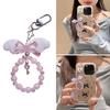Elegant Winged Beaded Phone Chain Charm Beaded Phone Pendant for Women and Girls