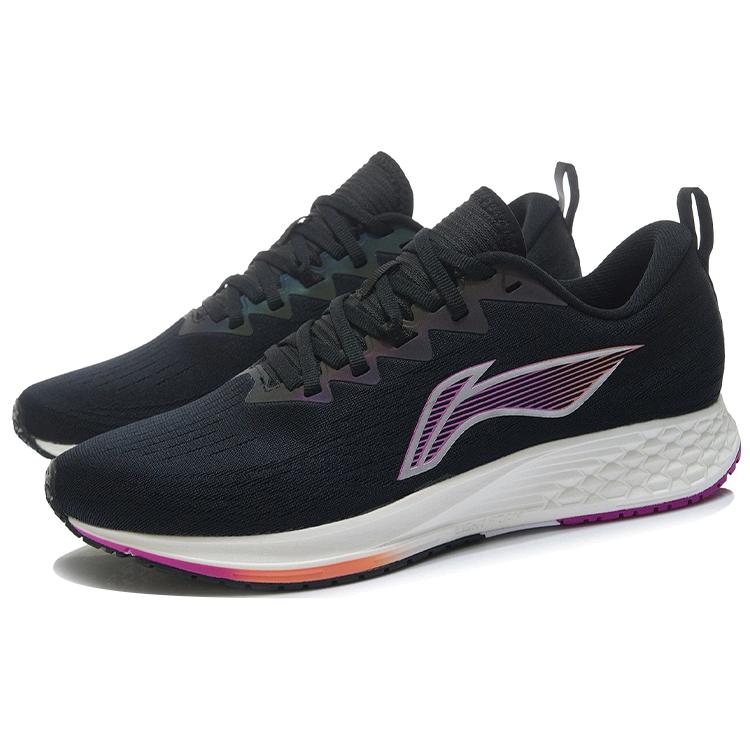 Li Ning Red Hare 4 Comfortable Fabric Slip Resistant Abrasion Resistant Low top Light Foam Running Shoes Men's Purple ARMR003-10