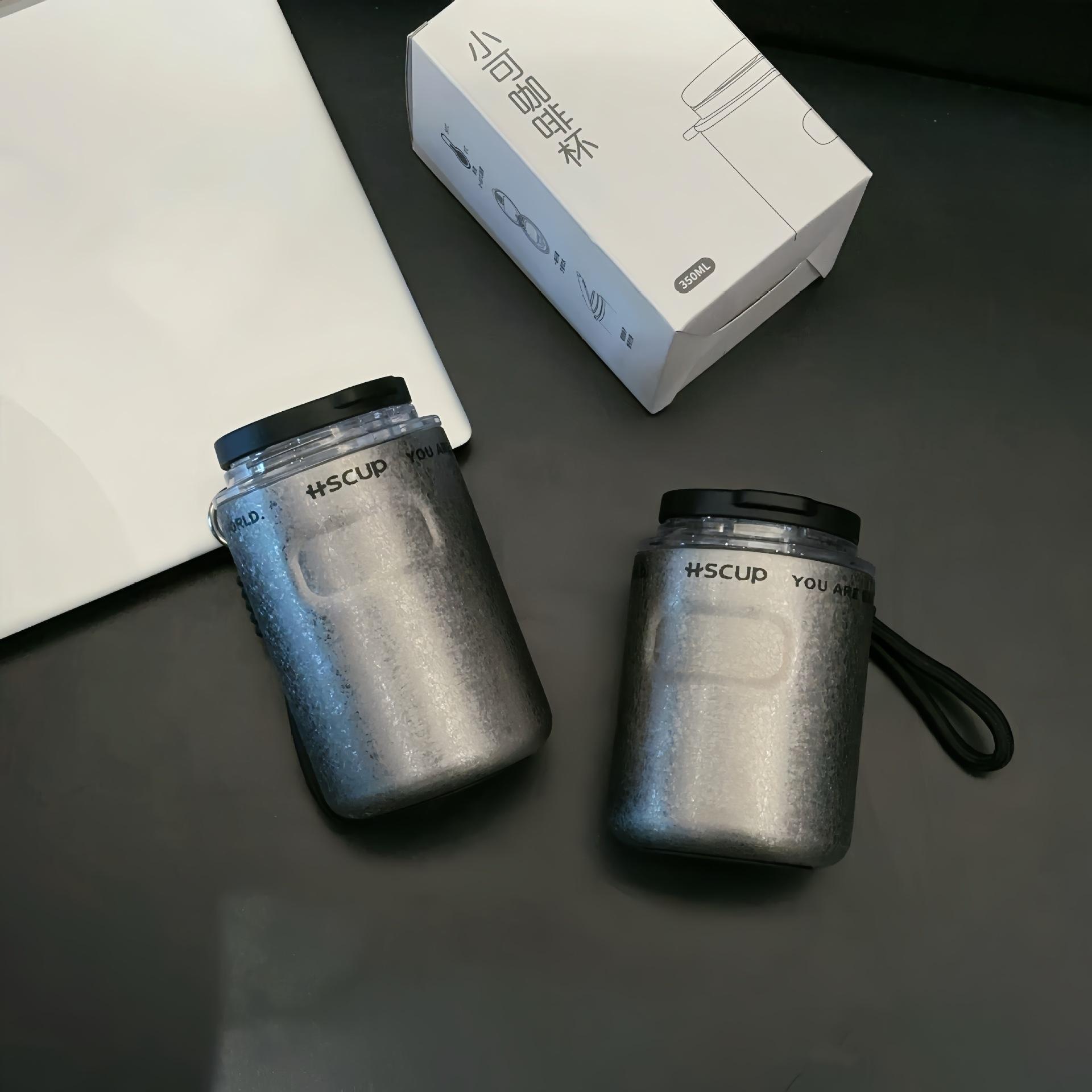 

Insulated Stainless Steel Coffee Tumbler Reusable Iced Coffee Cup Hot Coffee Travel Thermal Mug 260ml светло-серый