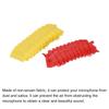 uxcell Disposable Microphone Covers, Windproof Covers, Non-woven Fabric, RedYellow, for Handheld Microphones, 50 Pieces