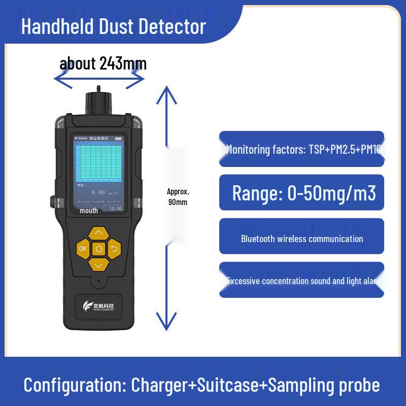 Portable PM2.5 Dust Detector for Tunnel, Workshop, or Coal Mine Air Quality Monitoring