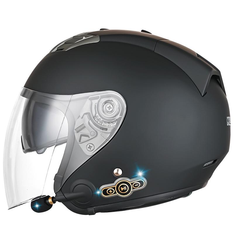 Cool Ride Bao Lightweight Bluetooth Motorcycle Helmet with Double Visor, 3C Certification, Long Battery Life, and Excellent Sound Quality