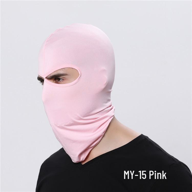 

Windproof Lycra Cycling Balaclava: Breathable, Quick-Dry Motorcycle Face Cover and Helmet Liner. One Size