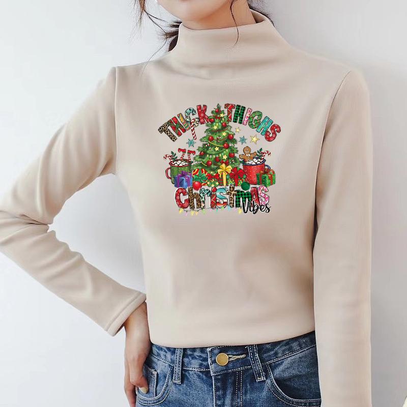 Thermal Stickers Christmas Gift Diy Hoodies Tops Thermal Press A-Level Washable Vinyl Patches On The Fabric Happy Holiday