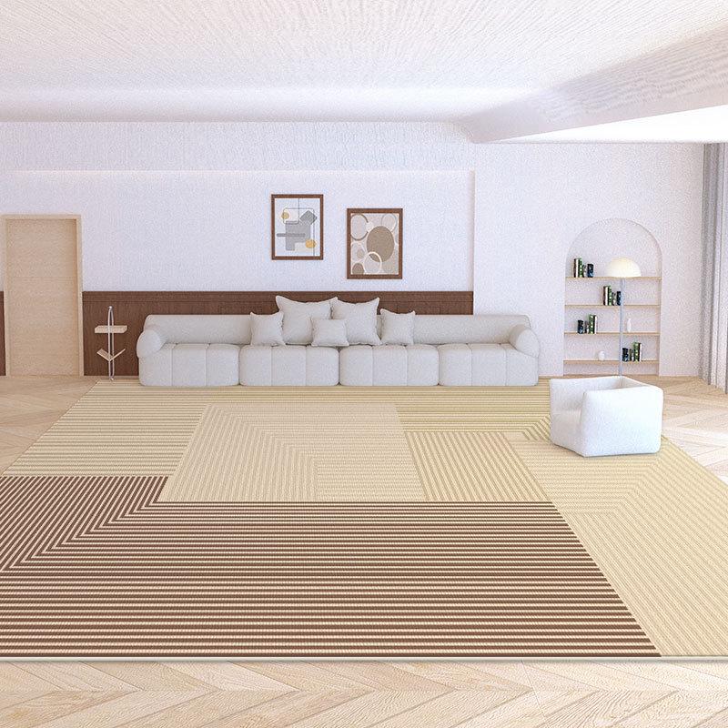 Covor de Velur de Lux Nordic Stil Wabi-Sabi – Crem Minimalist Covor de Podea pentru Living