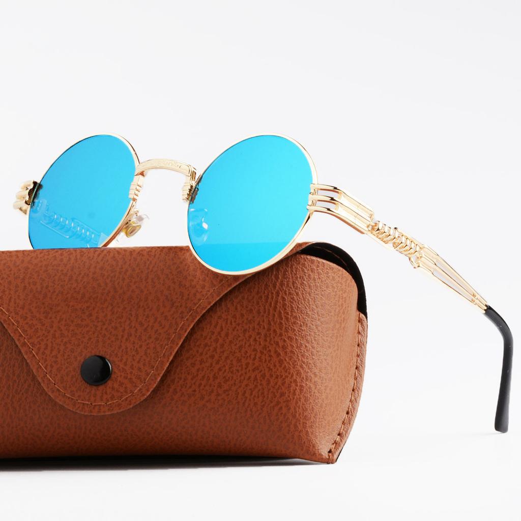 Fashion Round Sunglasses Women Retro Trend Punk Metal Sun Glasses High Quality Classic Men Luxury Brand Eyewear Uv400 Goggles