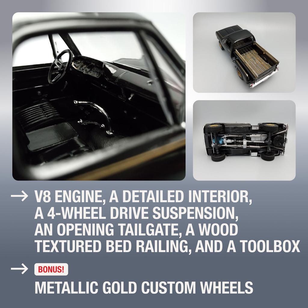 MPC Scale 1977 Dodge Warlock Stepside Pickup Plastic Model Kit MPC983 1/25