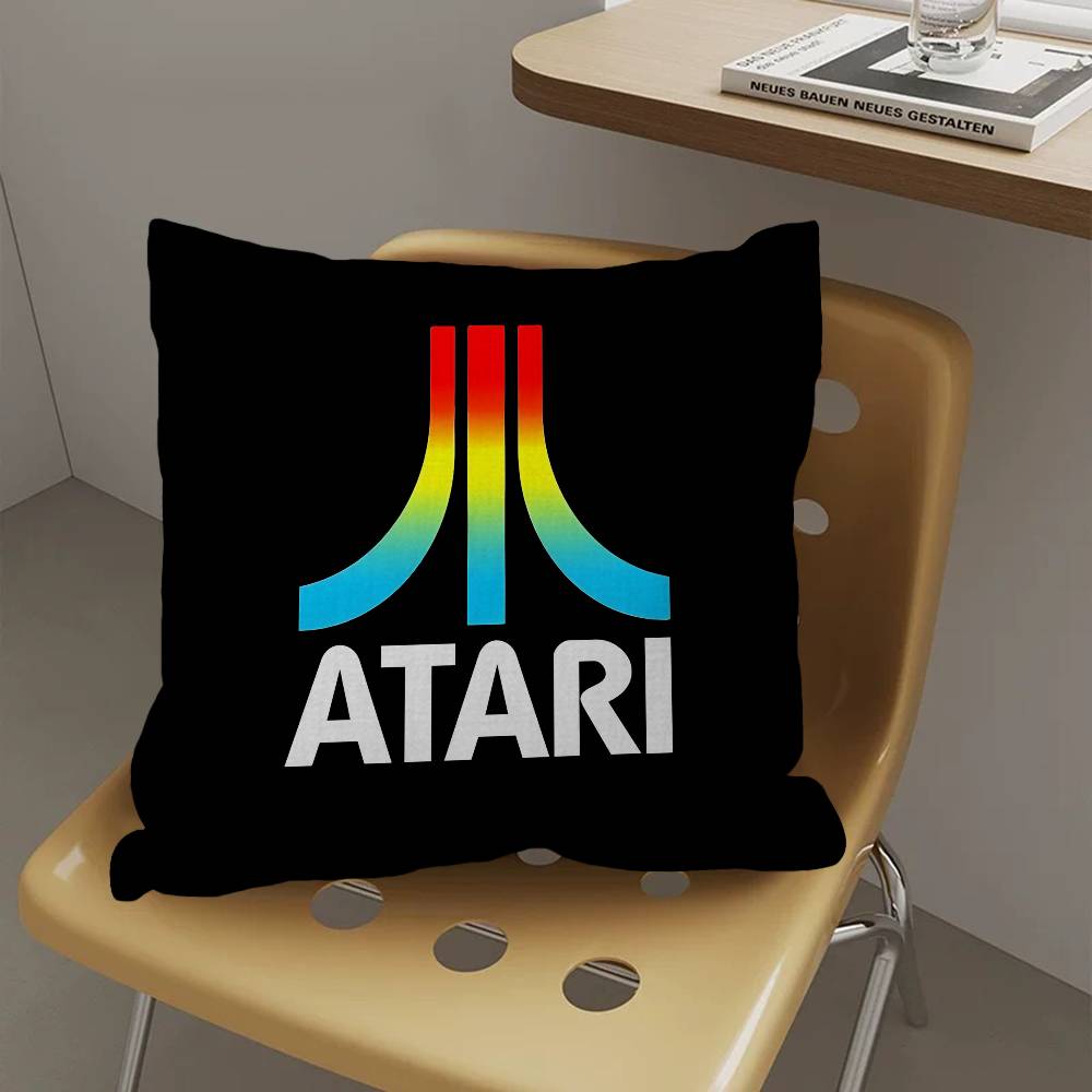 A-Atari Logo Cushion Cover Pillow Cover Decor Pillowcase Printed Cushion Case for Couch